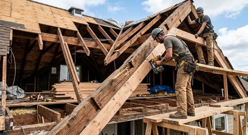 House Beam Repair in Wilmington, NC