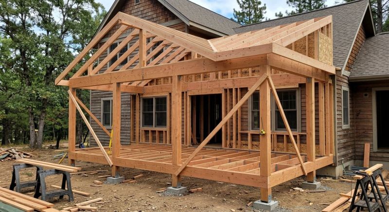 Porch Framing in Conroe, TX