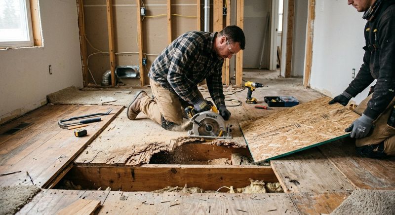 Squeaky Wood Floor Repair in Wilmington, NC