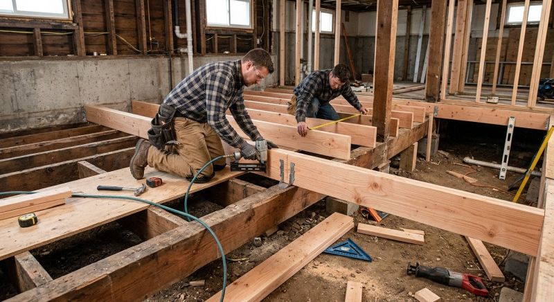 Subfloor Joist Replacement in Kansas City, KS